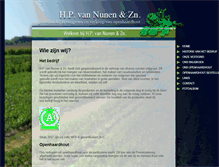 Tablet Screenshot of hpvannunen.nl